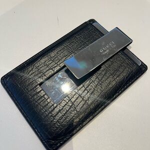 Gucci Black Leather Money Clip
